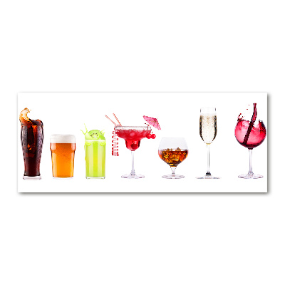 Cuadro acrílico horizontal Juego de bebidas