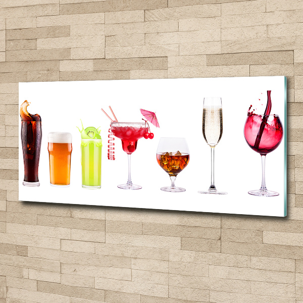 Cuadro acrílico horizontal Juego de bebidas
