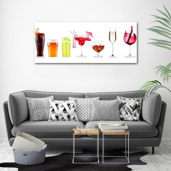 Cuadro acrílico horizontal Juego de bebidas