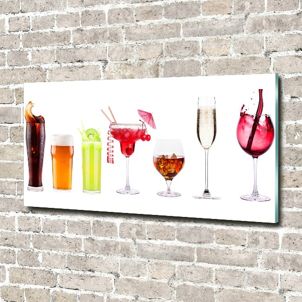 Cuadro acrílico horizontal Juego de bebidas