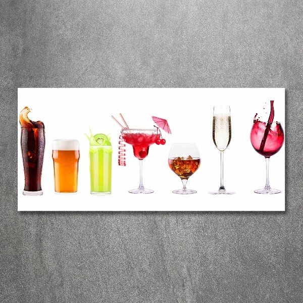 Cuadro acrílico horizontal Juego de bebidas