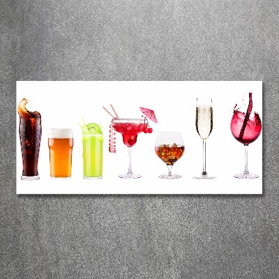 Cuadro acrílico horizontal Juego de bebidas