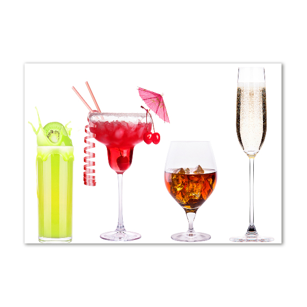 Cuadro acrílico horizontal Juego de bebidas