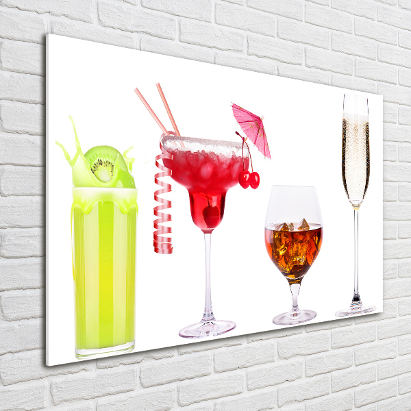 Cuadro acrílico horizontal Juego de bebidas