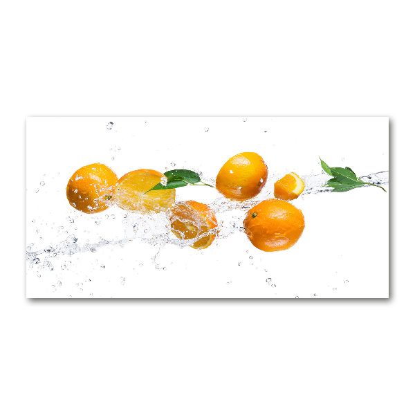 Cuadro metacrilato horizontal Naranjas y agua