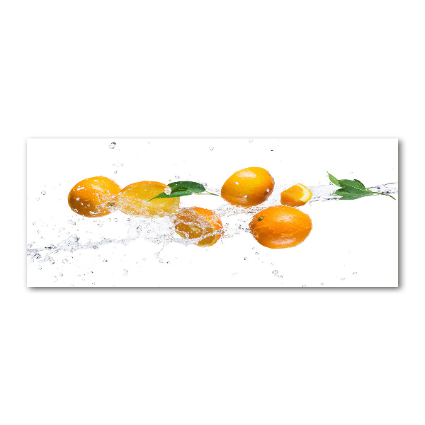 Cuadro metacrilato horizontal Naranjas y agua