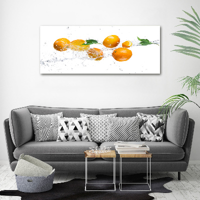 Cuadro metacrilato horizontal Naranjas y agua