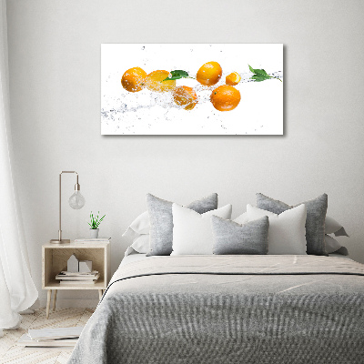 Cuadro metacrilato horizontal Naranjas y agua