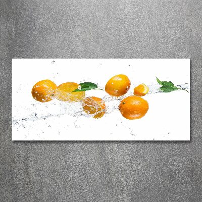 Cuadro metacrilato horizontal Naranjas y agua