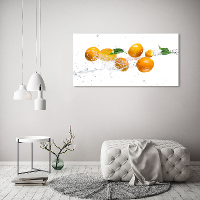 Cuadro metacrilato horizontal Naranjas y agua