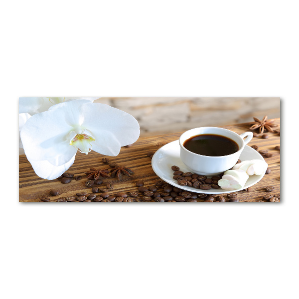 Cuadro acrílico horizontal Una taza de café