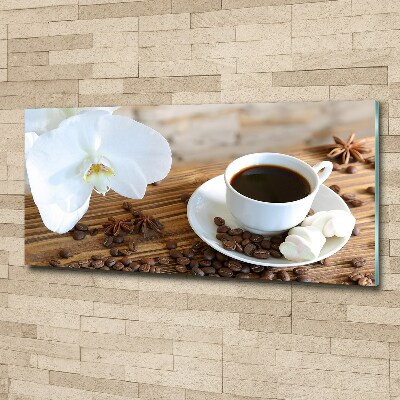 Cuadro acrílico horizontal Una taza de café