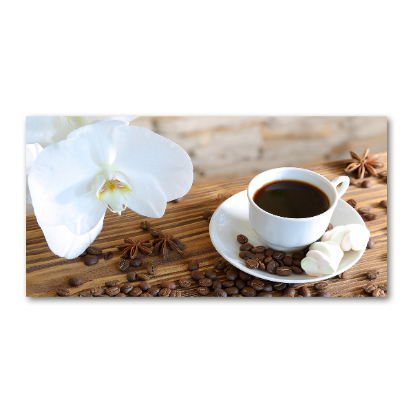 Cuadro acrílico horizontal Una taza de café
