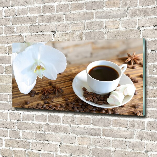 Cuadro acrílico horizontal Una taza de café