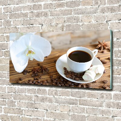 Cuadro acrílico horizontal Una taza de café