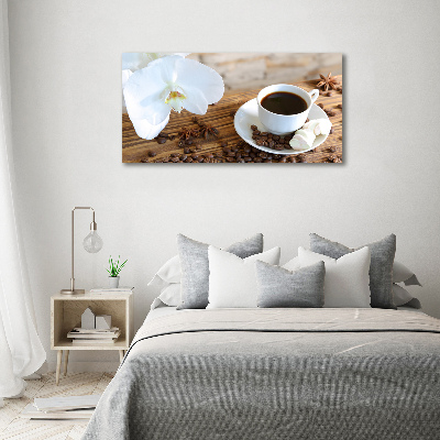 Cuadro acrílico horizontal Una taza de café