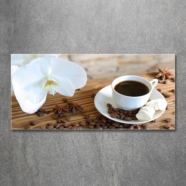 Cuadro acrílico horizontal Una taza de café