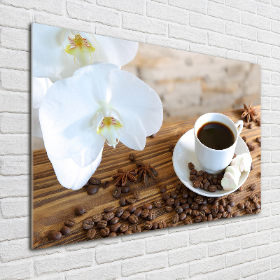 Cuadro acrílico horizontal Una taza de café