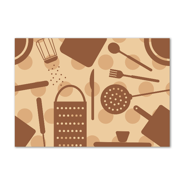 Foto en metacrilato horizontal Utensilios de cocina