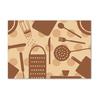 Foto en metacrilato horizontal Utensilios de cocina