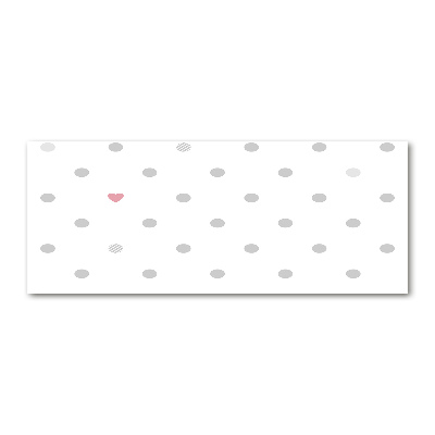 Cuadro metacrilato horizontal Puntos y corazones