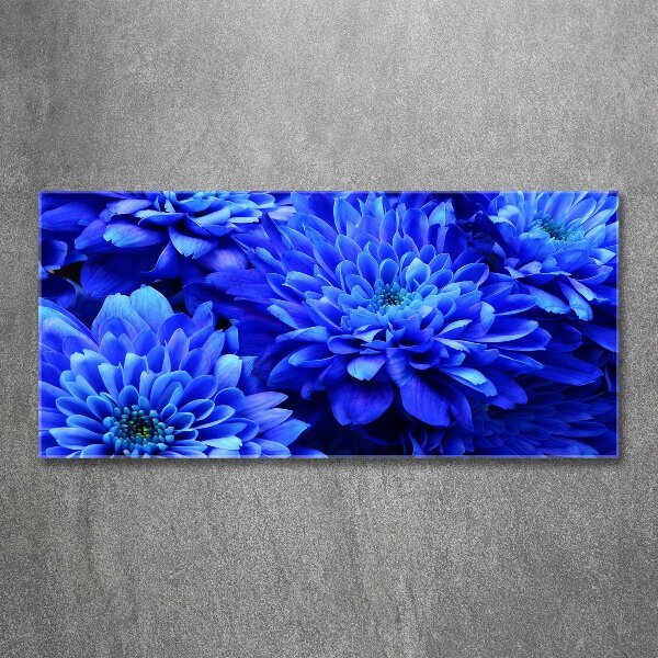 Cuadro metacrilato horizontal Aster azul