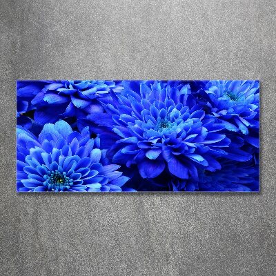 Cuadro metacrilato horizontal Aster azul