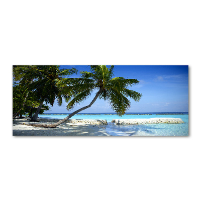 Cuadro acrílico horizontal Playa tropical