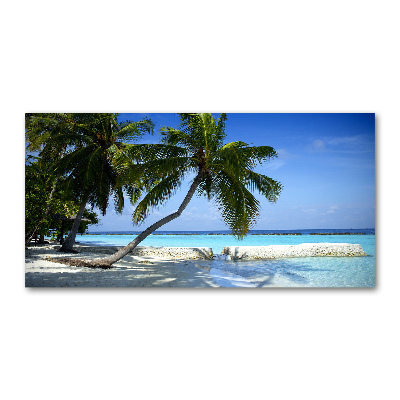 Cuadro acrílico horizontal Playa tropical