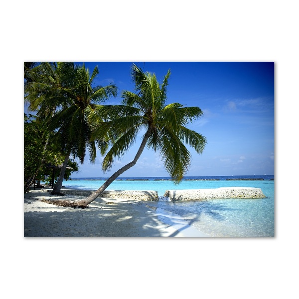 Cuadro acrílico horizontal Playa tropical