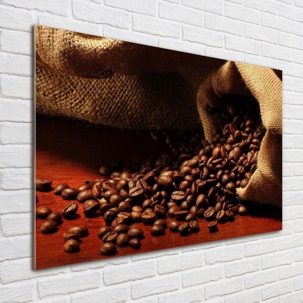 Foto en metacrilato horizontal Granos de café