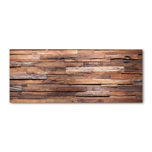 Cuadro metacrilato horizontal pared de madera