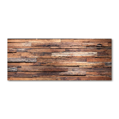 Cuadro metacrilato horizontal pared de madera