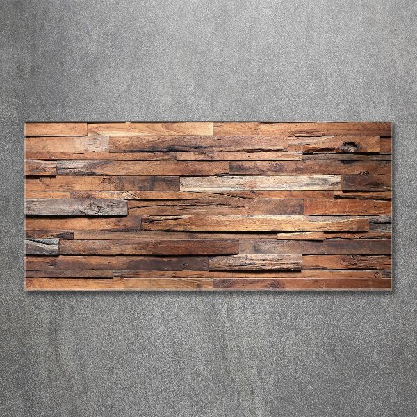 Cuadro metacrilato horizontal pared de madera