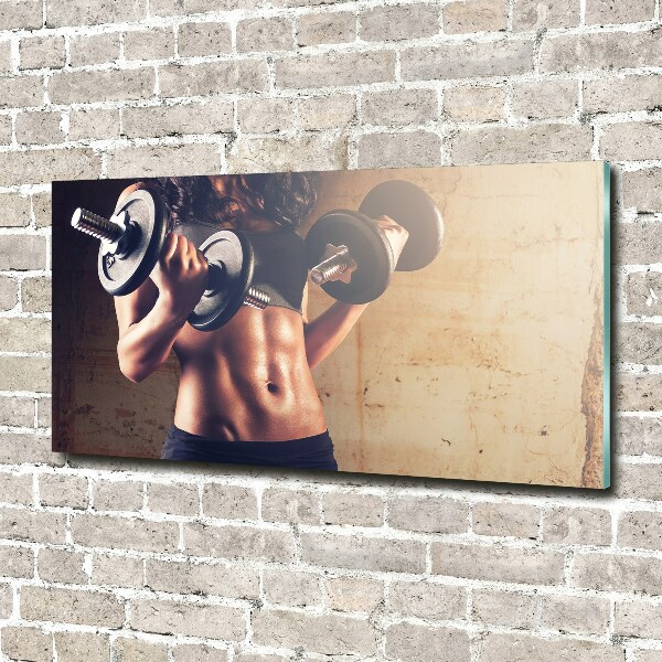 Foto en metacrilato horizontal desarrollo muscular