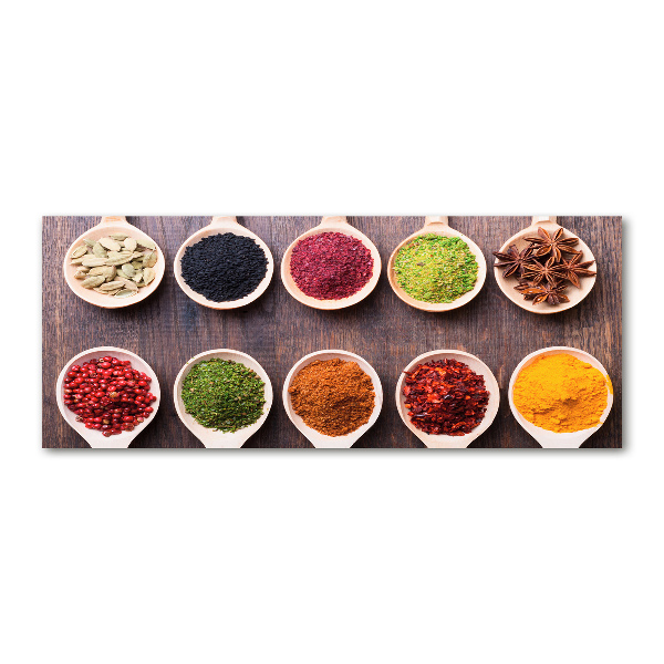 Pintura en acrílico horizontal Especias de colores