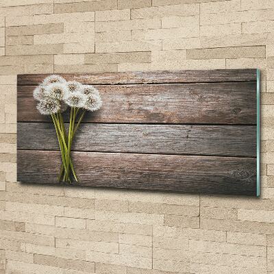 Pintura en acrílico horizontal madera de diente de león