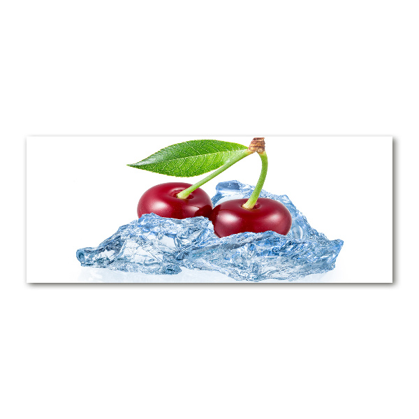 Cuadro metacrilato horizontal Cereza con hielo