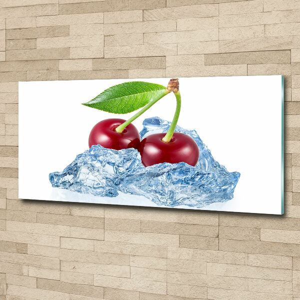 Cuadro metacrilato horizontal Cereza con hielo