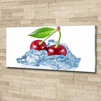 Cuadro metacrilato horizontal Cereza con hielo