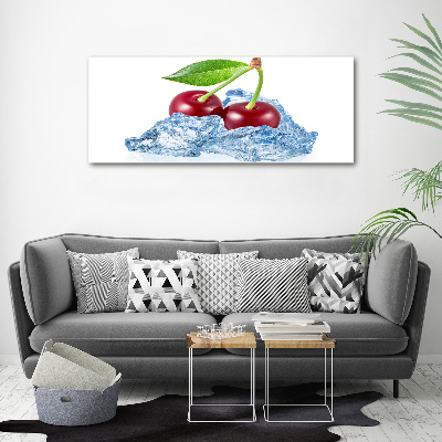 Cuadro metacrilato horizontal Cereza con hielo