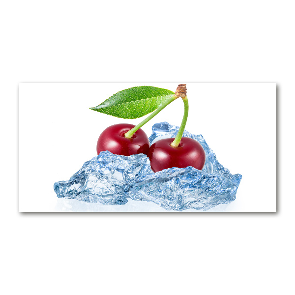 Cuadro metacrilato horizontal Cereza con hielo