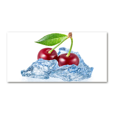Cuadro metacrilato horizontal Cereza con hielo