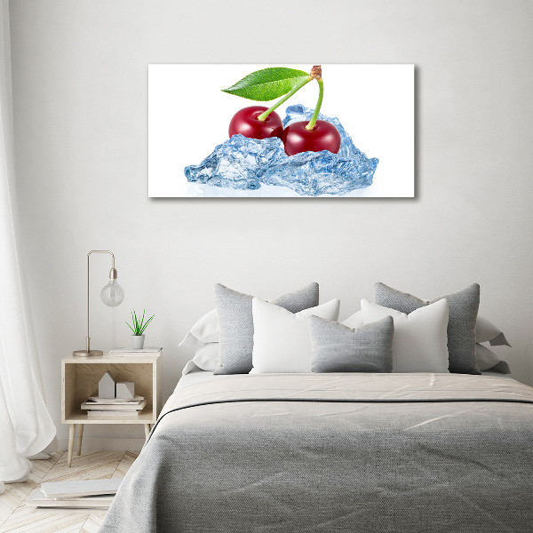 Cuadro metacrilato horizontal Cereza con hielo
