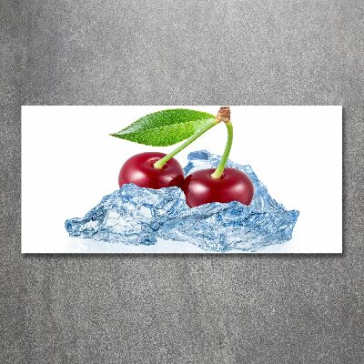Cuadro metacrilato horizontal Cereza con hielo
