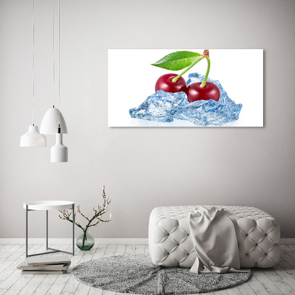Cuadro metacrilato horizontal Cereza con hielo