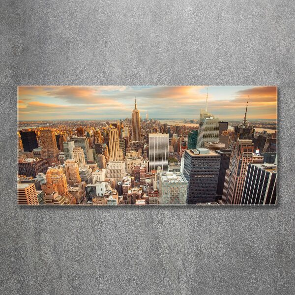 Foto en metacrilato horizontal Vista aérea de Nueva York