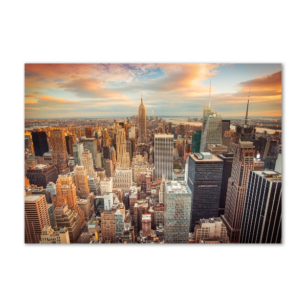 Foto en metacrilato horizontal Vista aérea de Nueva York