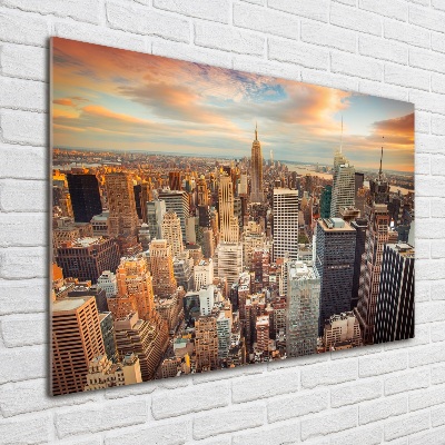 Foto en metacrilato horizontal Vista aérea de Nueva York