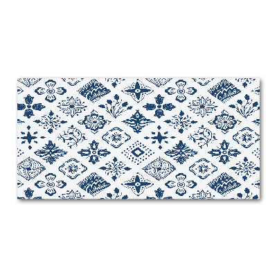 Cuadro metacrilato horizontal Patrón floral